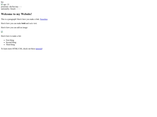 test screenshot