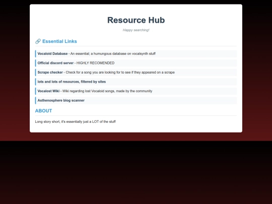 main page screenshot