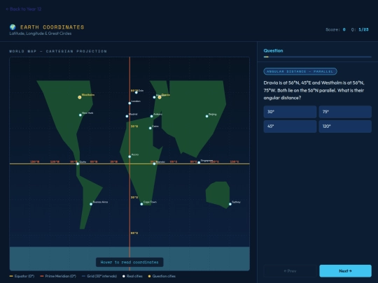 year12/earthgeometry/globecoordinates screenshot