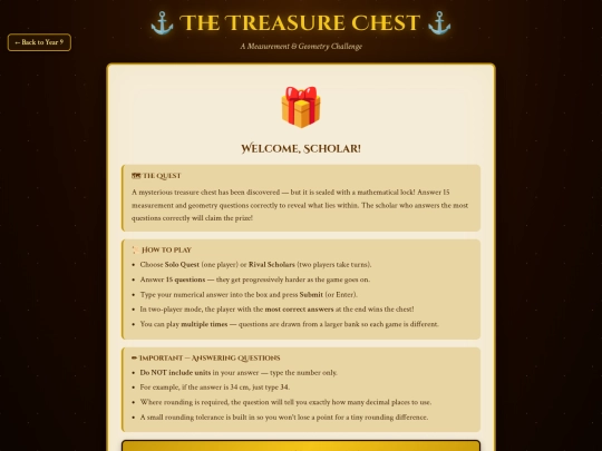 year9/measurement/treasurechest screenshot
