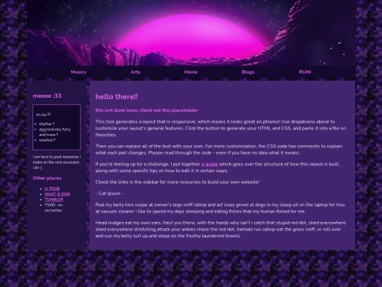 blog screenshot