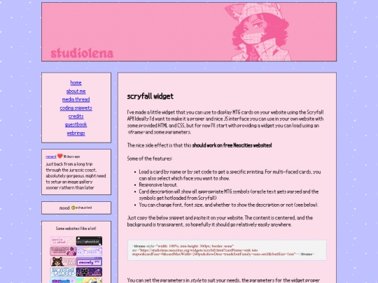 coding/scryfall-widget screenshot