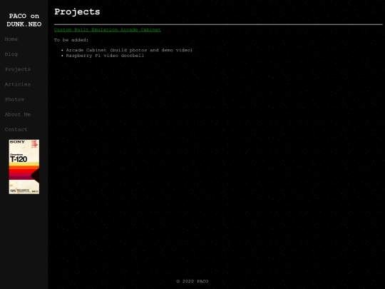 projects screenshot