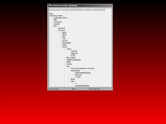 sitemap screenshot