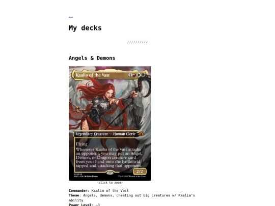decks screenshot