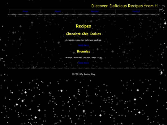 recipes screenshot