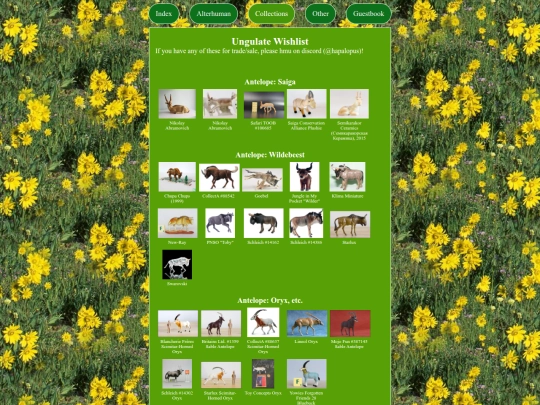 collections/wishlist/ungulates screenshot