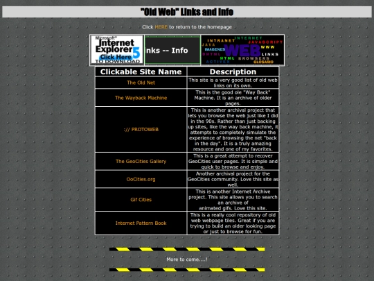 oldweb/oldweb screenshot