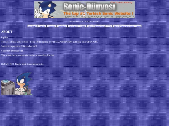 sonic_dunyasi_about screenshot