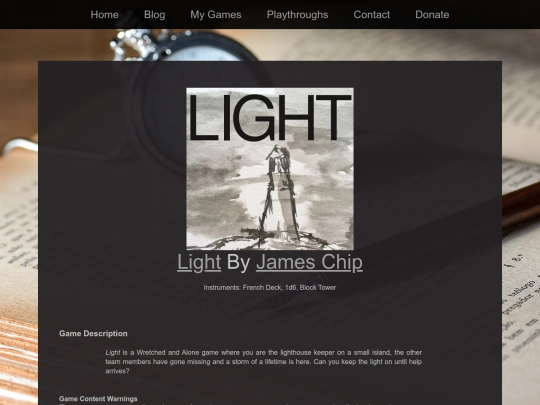 Playthroughs/light screenshot