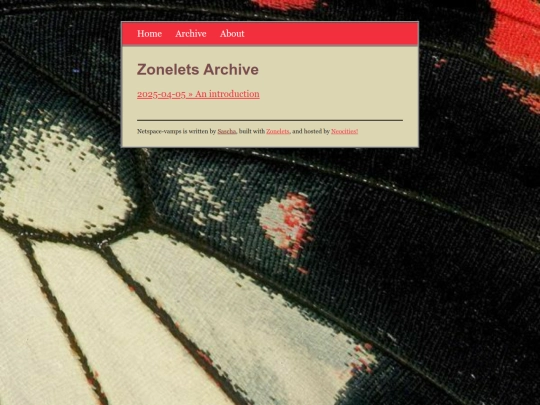 archive screenshot