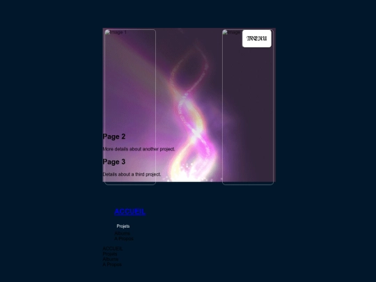 Testsite screenshot