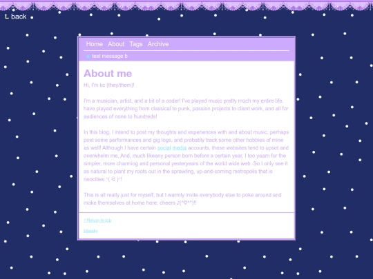 blog/about screenshot