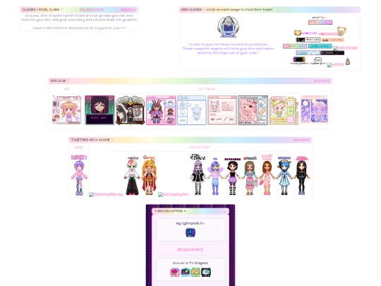 cliques screenshot
