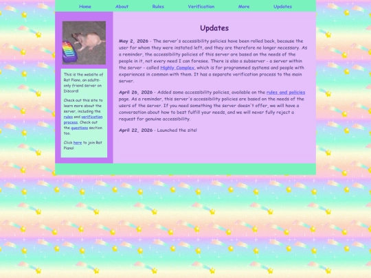 updates screenshot