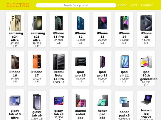 electronics/html screenshot