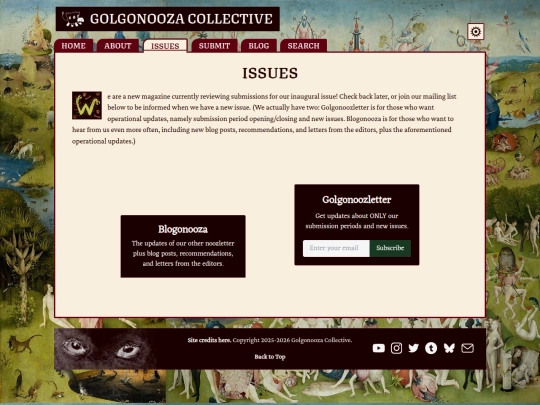 pages/issues screenshot
