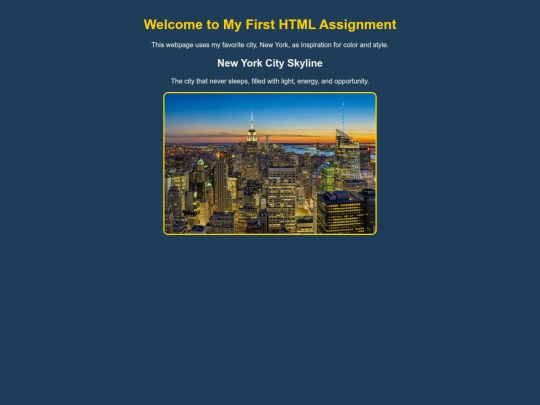 Assignment1 screenshot