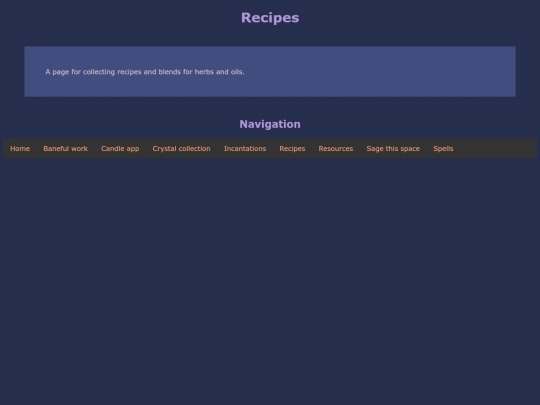 recipes screenshot