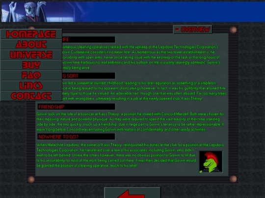 character-gorvin-overview screenshot