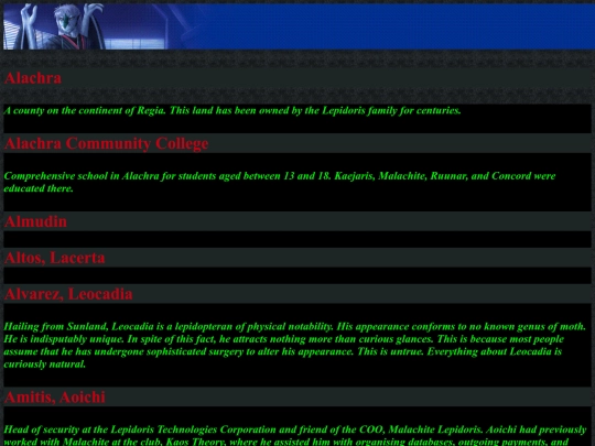 glossary screenshot