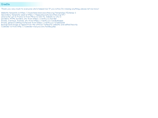 credits screenshot