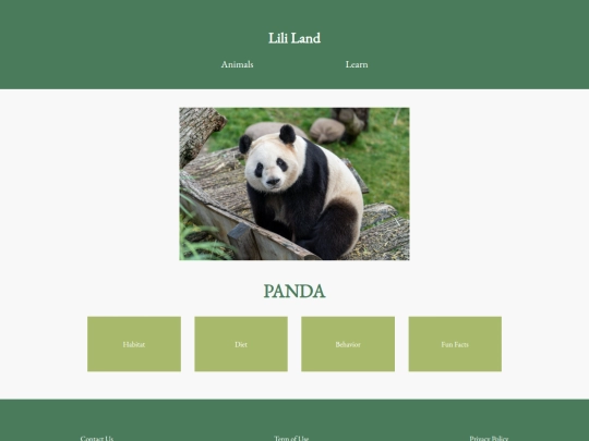AnimalWebsite/page2 screenshot