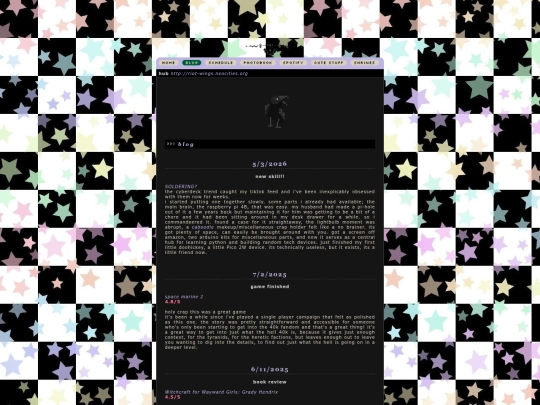 blog screenshot