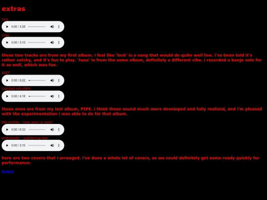 extras screenshot