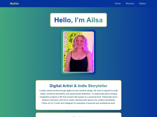 resume screenshot