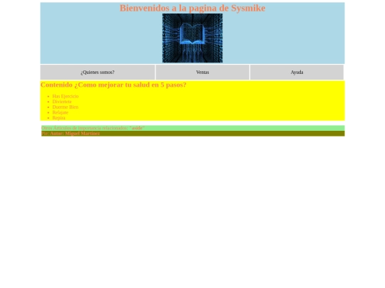 secciones/Secciones screenshot