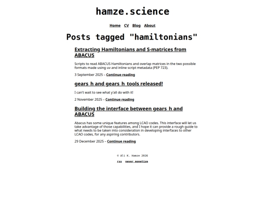 tag/hamiltonians screenshot