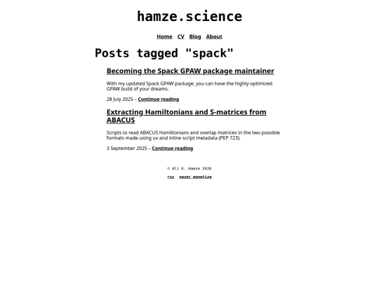 tag/spack screenshot
