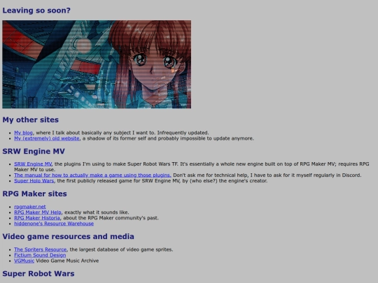 links screenshot