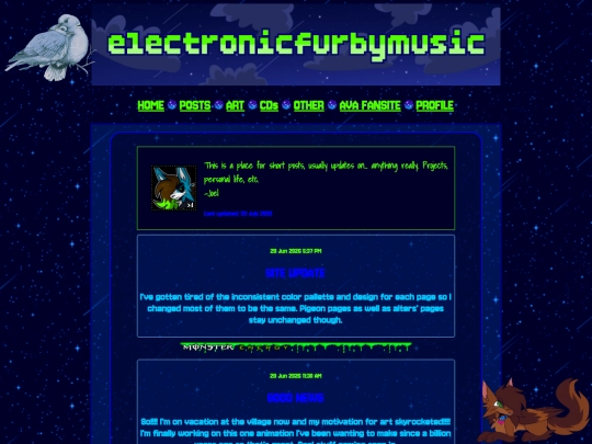 posts screenshot