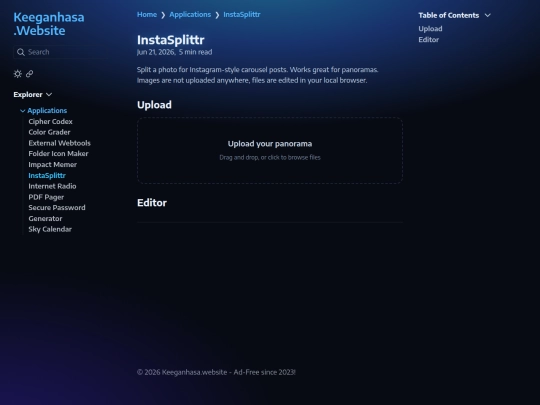 applications/instasplittr screenshot