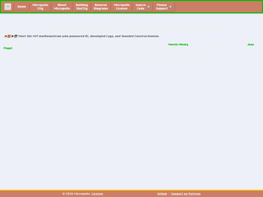 games/micropolis-retrocity/pages/about/constructionist-education/seymour-papert screenshot
