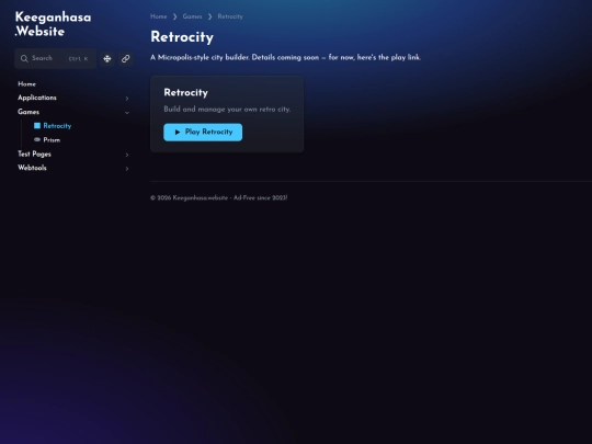 games/retrocity screenshot
