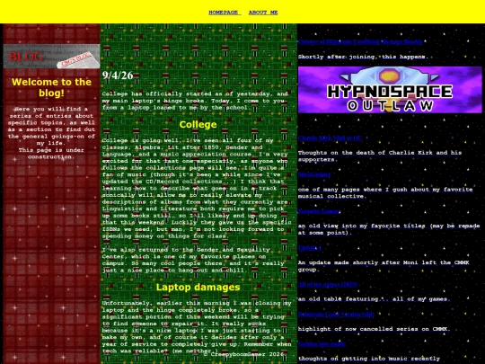 blog screenshot