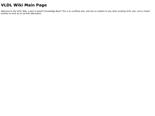 VLDLWiki screenshot