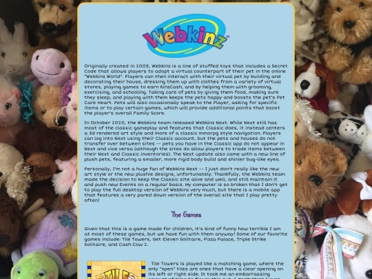 Pages/webkinz screenshot