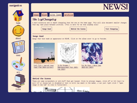 newslog screenshot