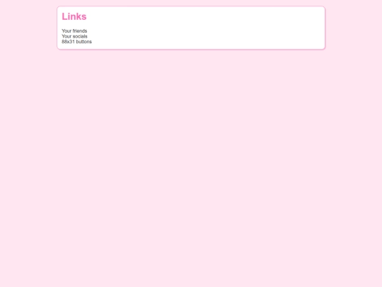 links screenshot
