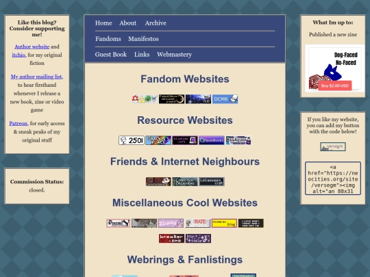 Links screenshot