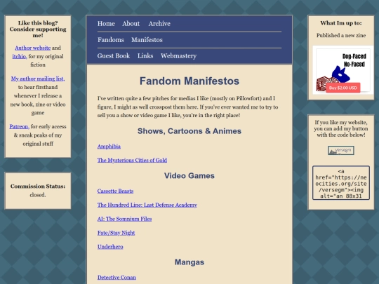 manifestos screenshot