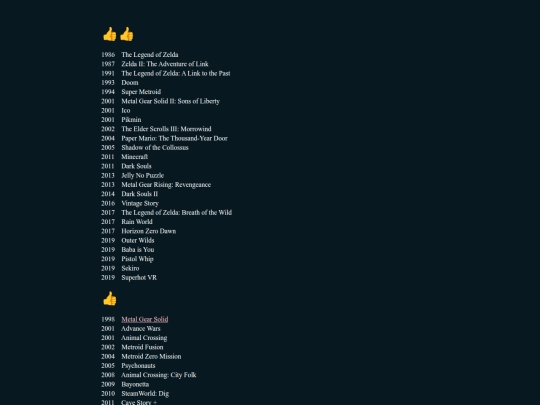 games/list screenshot