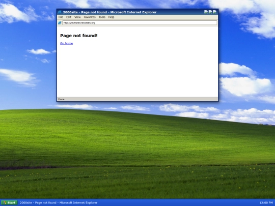 not_found screenshot