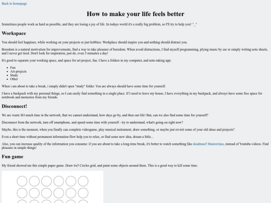 articles/tips screenshot