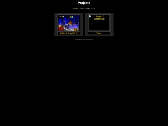 projects screenshot