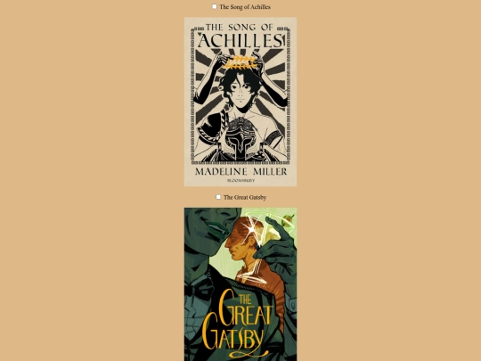 bookselect screenshot